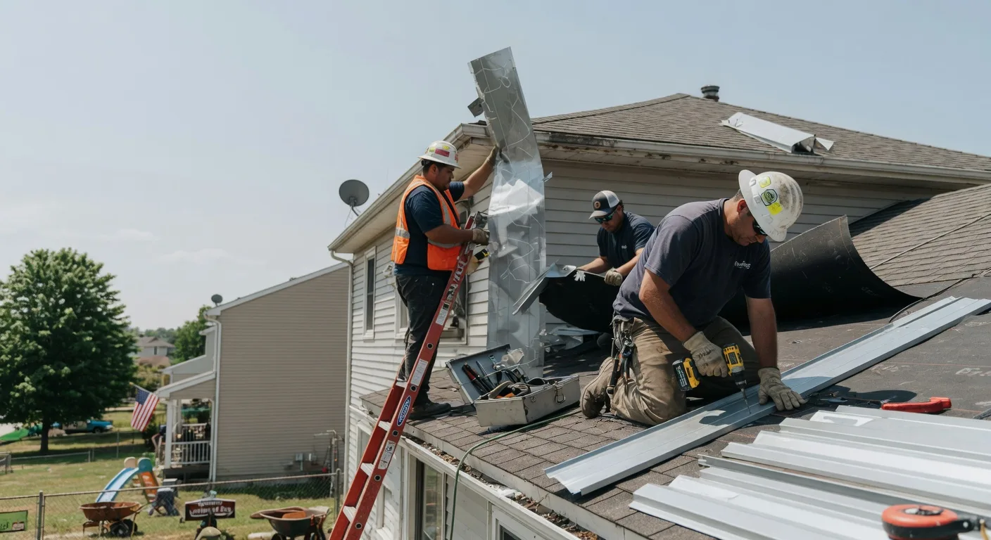 Storm Damage Metal Roof Repair in Cotton Center, TX